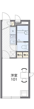 レオパレスニシスズランの物件間取画像